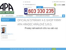 Tablet Screenshot of apa-hk.cz